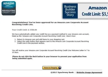 Amazon business credit approval example